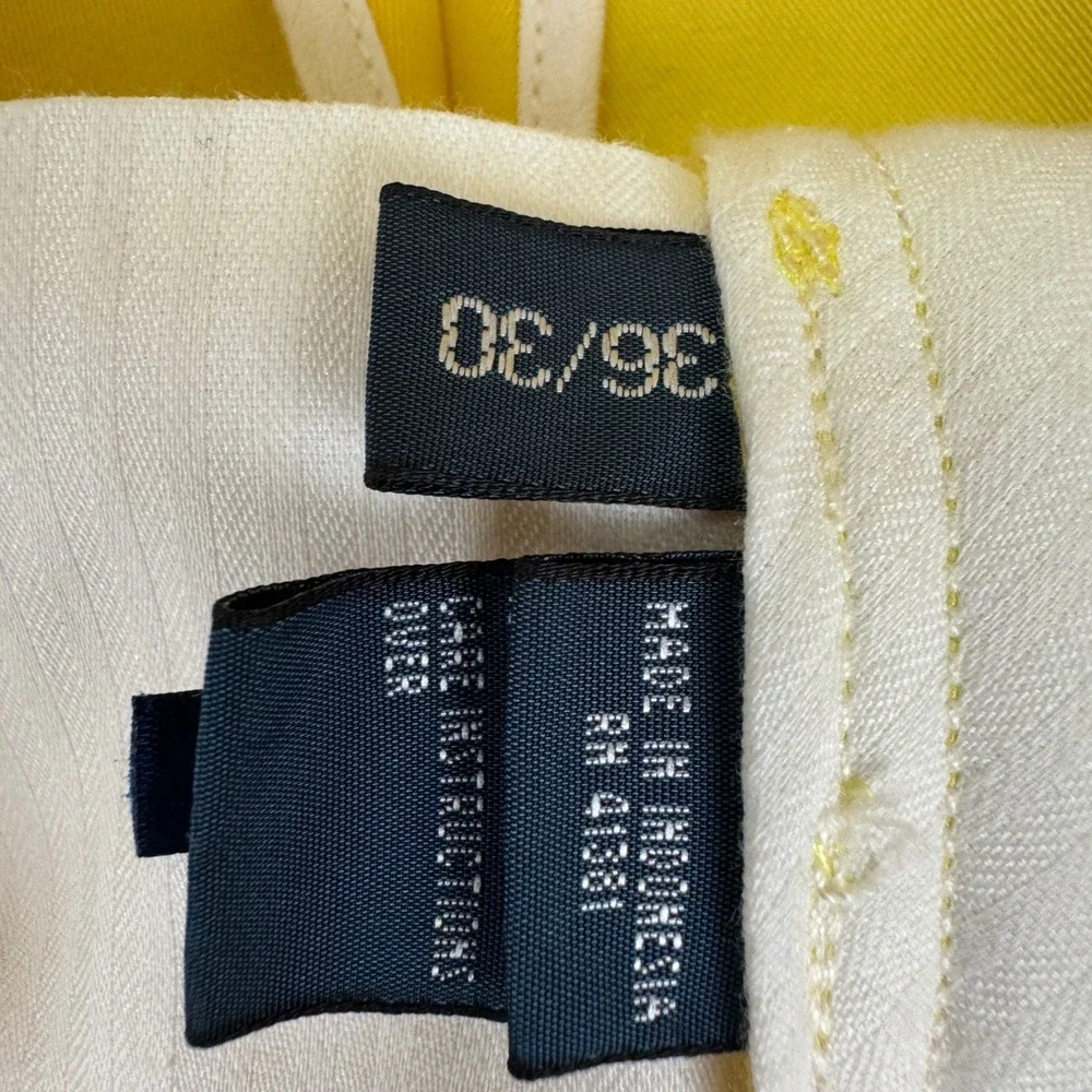 Polo Ralph Lauren Suffield Pant Mens 36/30 Yellow Classic Fit Chino New MSRP $98